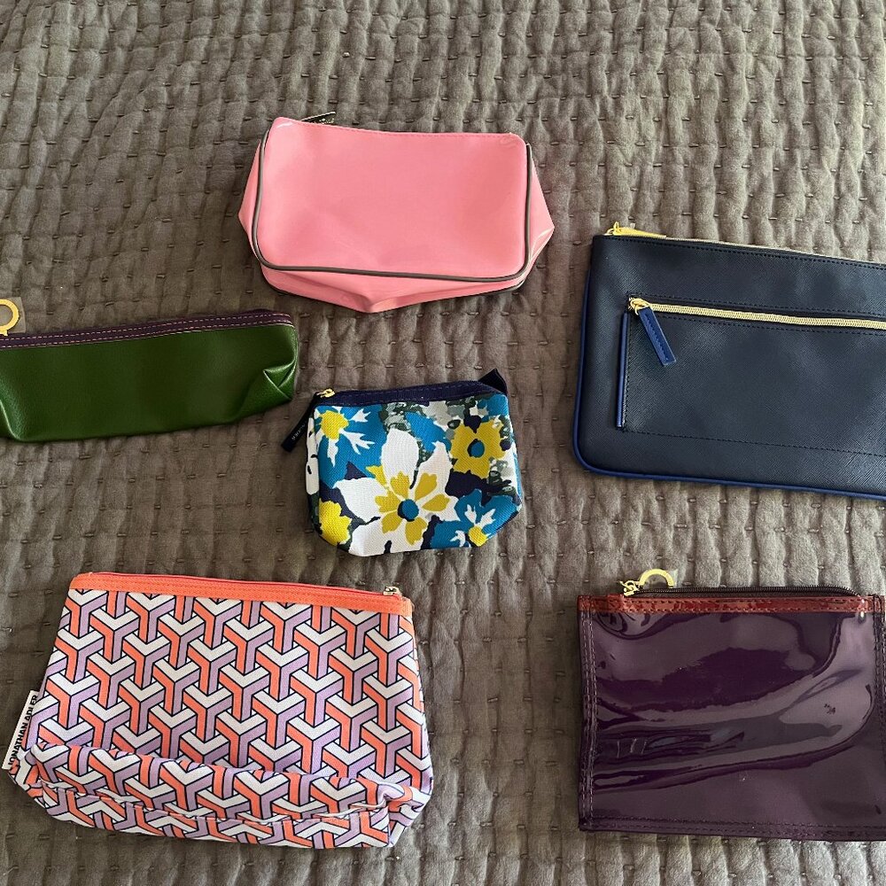 Set of 6 Makeup Bags, Estee Lauder and Others